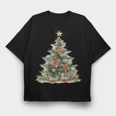 Christmas Tree Decoration, Tricou Oversize Barbati (Unisex)