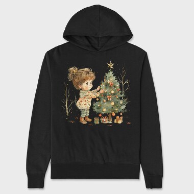 Christmas Tree Dreamer, Hanorac Oversize Barbati (Unisex)