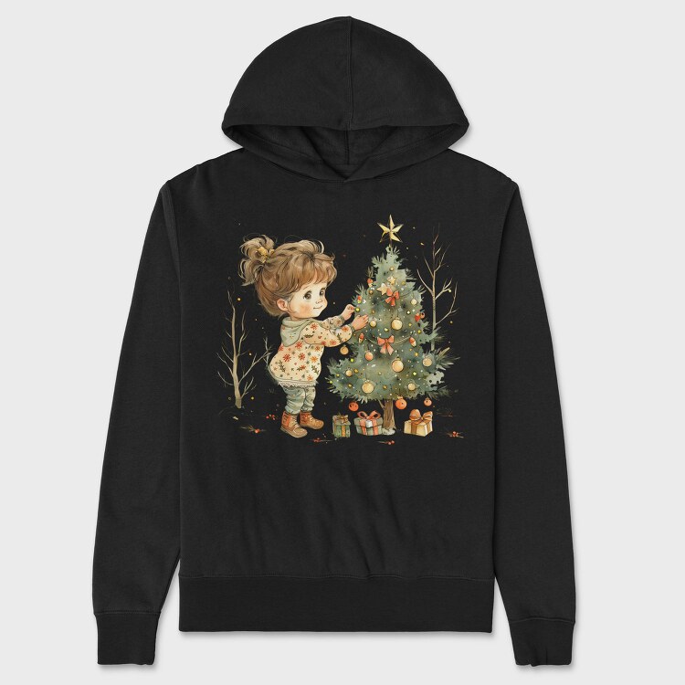 Christmas Tree Dreamer, Hanorac Oversize Barbati (Unisex)