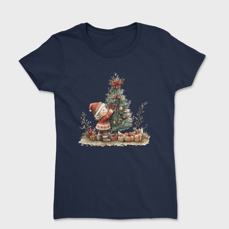 Christmas Tree Gnome, Tricou Femei