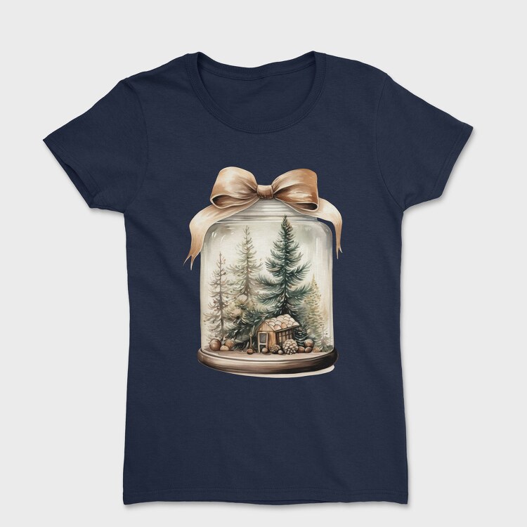 Christmas Tree In Jar, Tricou Femei