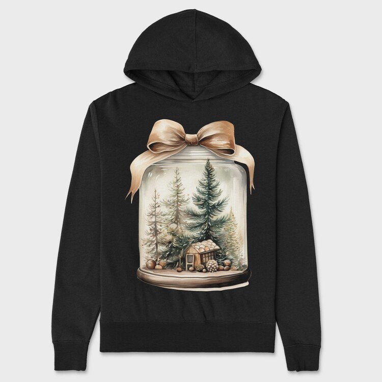 Christmas Tree In Jar, Hanorac Oversize Barbati (Unisex)