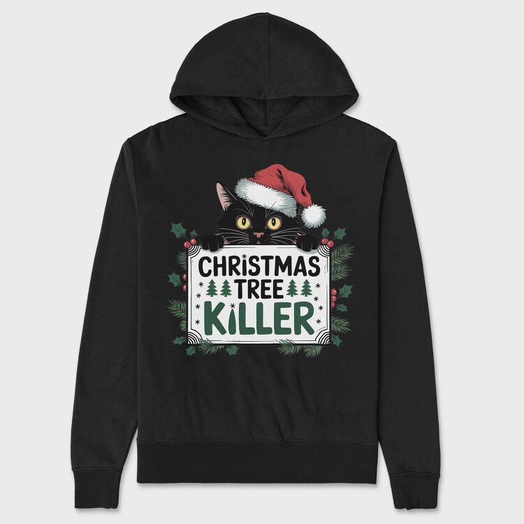 Christmas Tree Killer, Hanorac Oversize Barbati (Unisex)
