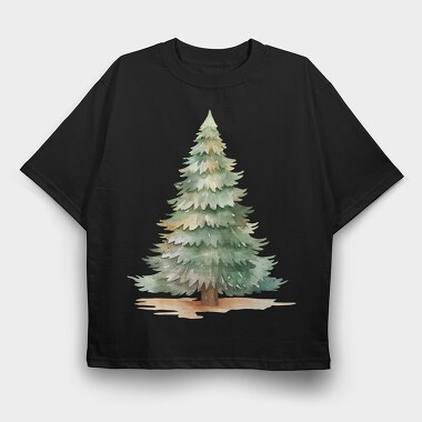 Christmas Tree Nature, Tricou Oversize Barbati (Unisex)