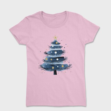 Christmas Tree Navy Blue, Tricou Femei