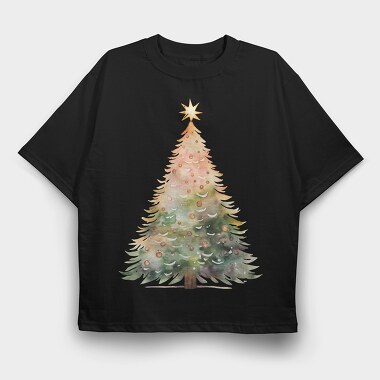 Christmas Tree Ornament, Tricou Oversize Barbati (Unisex)