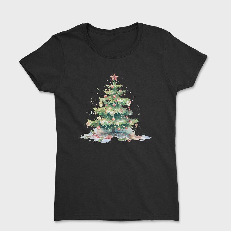 Christmas Tree Ornaments, Tricou Femei