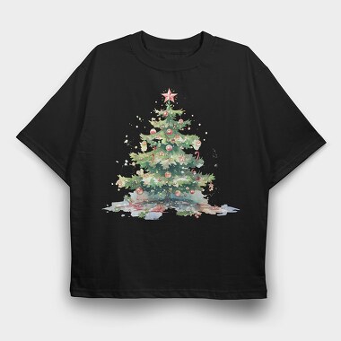 Christmas Tree Ornaments, Tricou Oversize Barbati (Unisex)