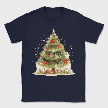 Christmas Tree Red, Tricou Barbati (Unisex)