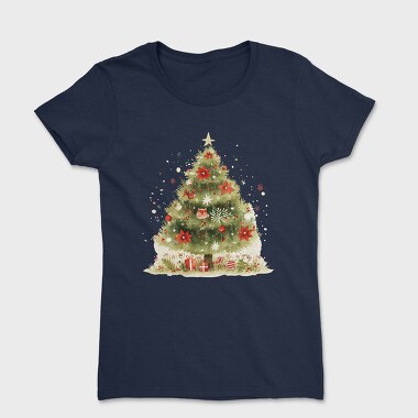 Christmas Tree Red, Tricou Femei