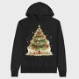 Christmas Tree Red, Hanorac Oversize Barbati (Unisex)
