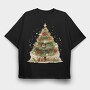 Christmas Tree Red, Tricou Oversize Barbati (Unisex)