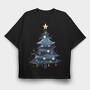 Christmas Tree Serenity, Tricou Oversize Barbati (Unisex)