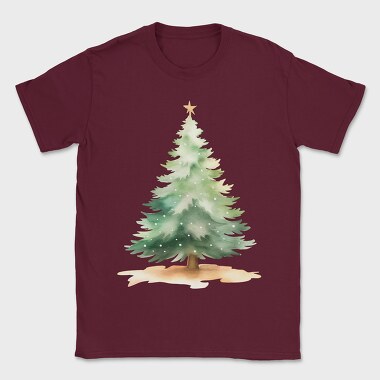 Christmas Tree Snowfall, Tricou Barbati (Unisex)
