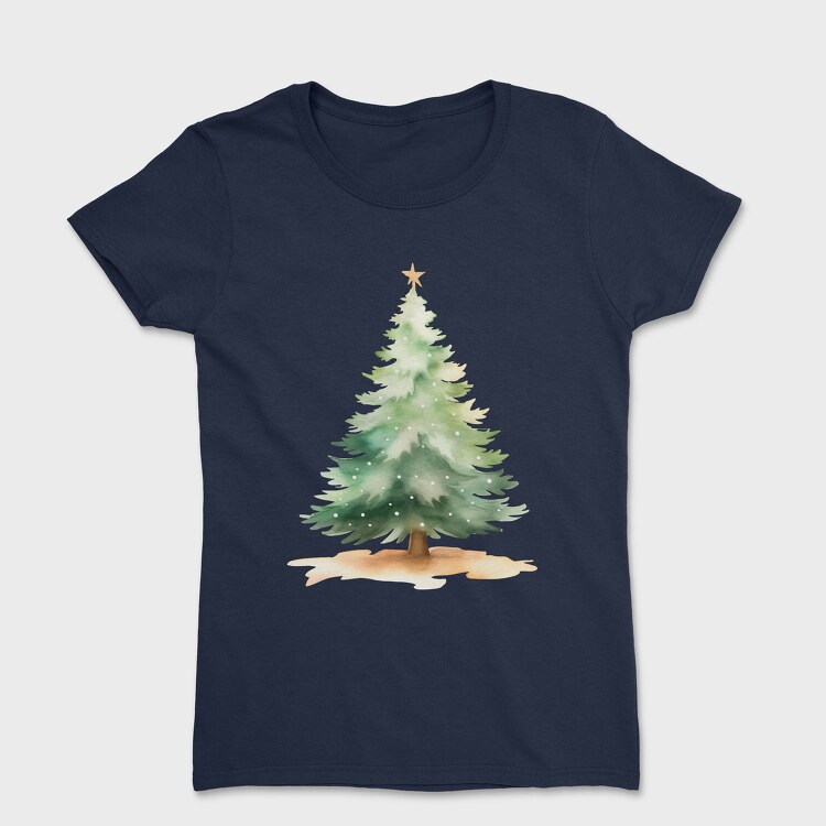 Christmas Tree Snowfall, Tricou Femei