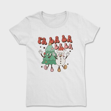 Christmas Tree Snowman Fa La La, Tricou Femei