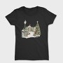 Christmas Tree Snowscape, Tricou Femei
