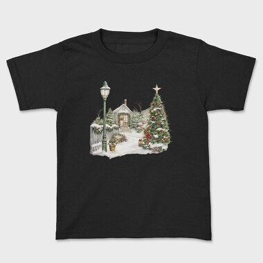 Christmas Tree Snowscape, Tricou Copii