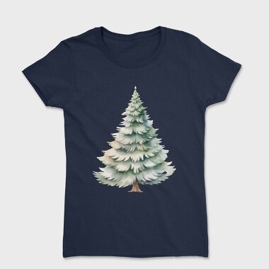 Christmas Tree Snowy, Tricou Femei