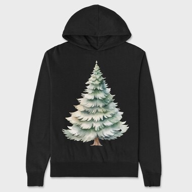 Christmas Tree Snowy, Hanorac Oversize Barbati (Unisex)
