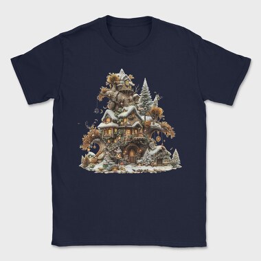 Christmas Treehouse Mountain, Tricou Barbati (Unisex)