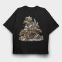 Christmas Treehouse Mountain, Tricou Oversize Barbati (Unisex)