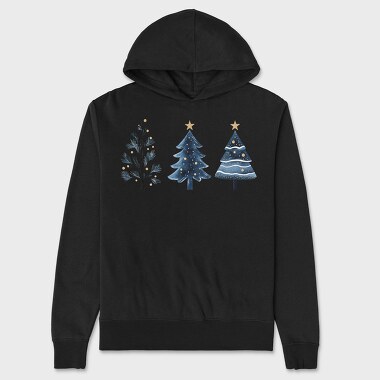 Christmas Trees 13, Hanorac Oversize Barbati (Unisex)