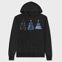 Christmas Trees 13, Hanorac Oversize Barbati (Unisex)