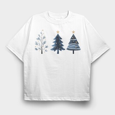 Christmas Trees 13, Tricou Oversize Barbati (Unisex)