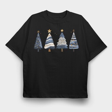 Christmas Trees Serenity, Tricou Oversize Barbati (Unisex)
