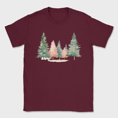 Christmas Trees Snowy, Tricou Barbati (Unisex)