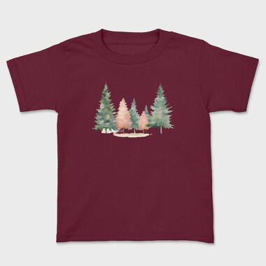 Christmas Trees Snowy, Tricou Copii
