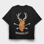 Deer Arrow Adventure, Tricou Oversize Barbati (Unisex)