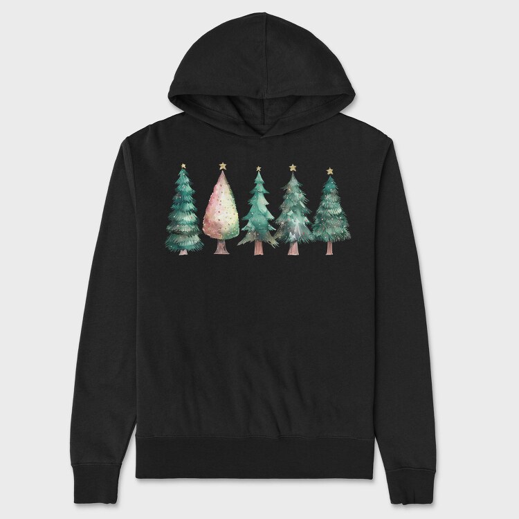 Christmas Trees Sublimation, Hanorac Oversize Barbati (Unisex)