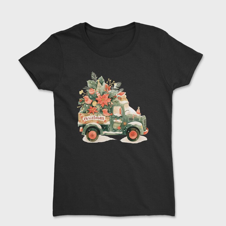 Christmas Truck Gingerbread, Tricou Femei