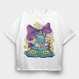 Trippy Wizard, Tricou Oversize Barbati (Unisex)