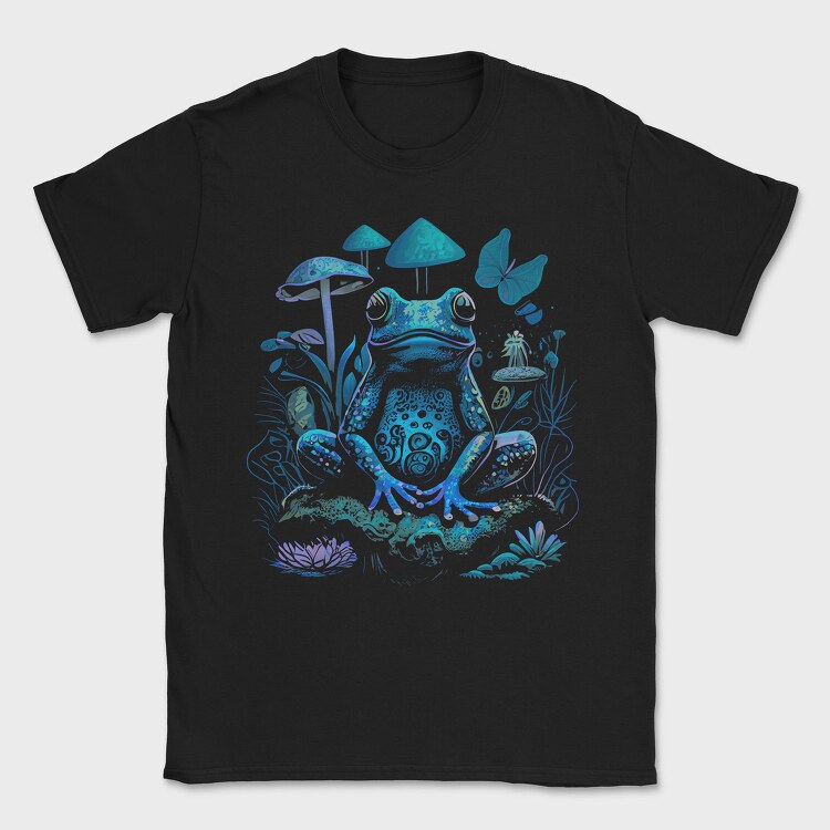 Trippy Frog Mushroom, Tricou Barbati (Unisex)