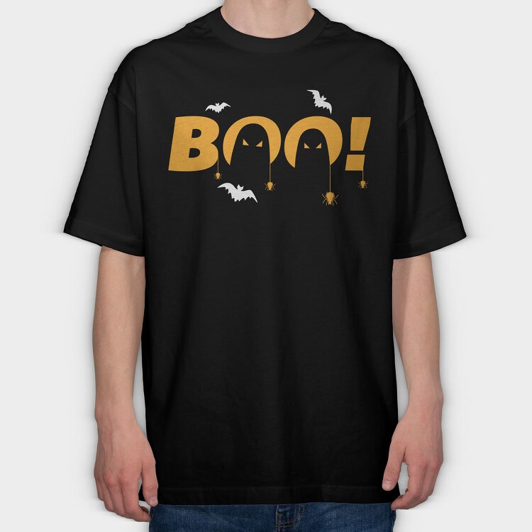 Boo Ghost Spiders, Tricou Oversize Barbati (Unisex)