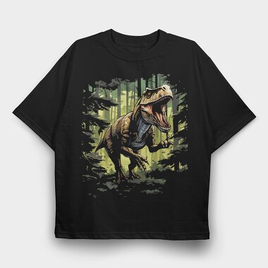 Trex Running Realistic, Tricou Oversize Barbati (Unisex)
