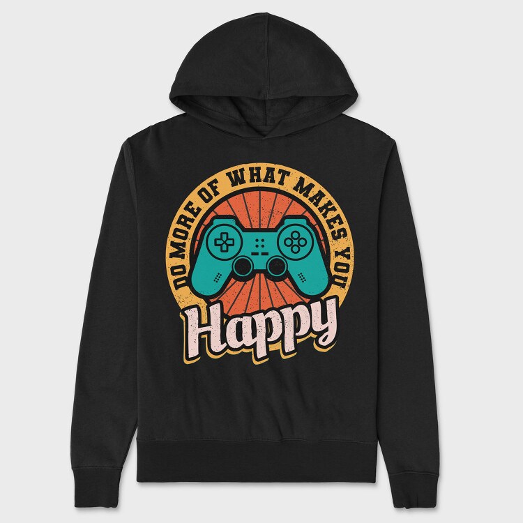 Do More Of What Makes You Happy, Hanorac Oversize Barbati (Unisex)