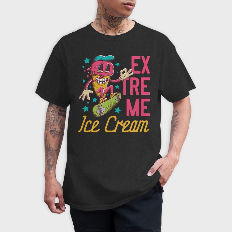 Ice Cream Skate Ok, Tricou Barbati (Unisex)