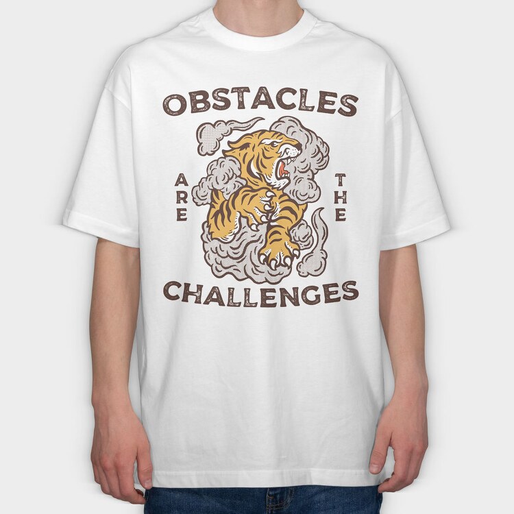 Tiger Smoke Challenges, Tricou Oversize Barbati (Unisex)