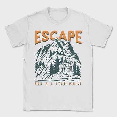 Escape Cabin Mountain, Tricou Barbati (Unisex)