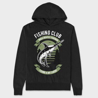 Fishing Cardio Marlin, Hanorac Oversize Barbati (Unisex)