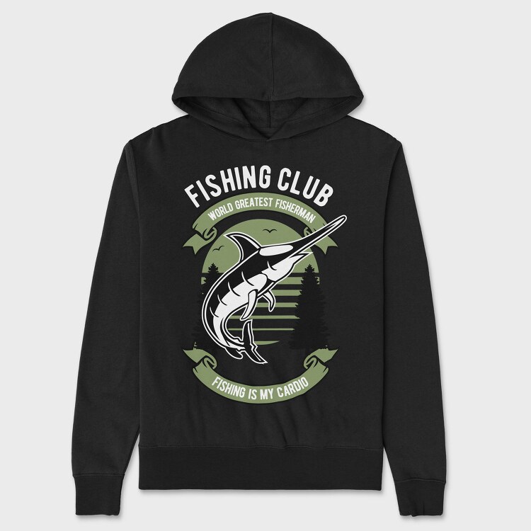 Fishing Cardio Marlin, Hanorac Oversize Barbati (Unisex)