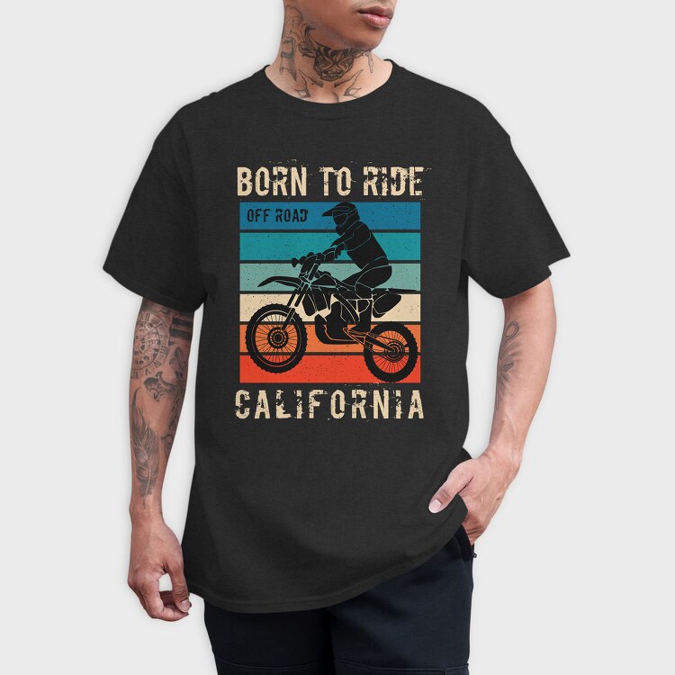 Born To Ride Off Road, Tricou Barbati (Unisex)
