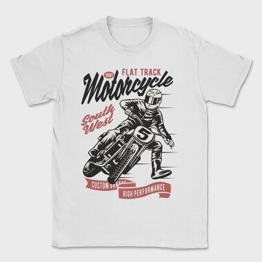 Flat Track Rider, Tricou Barbati (Unisex)
