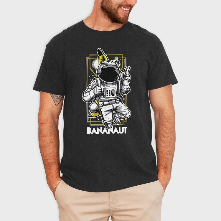 Space Banana Peace, Tricou Barbati (Unisex)