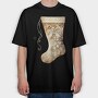 Christmas Stocking Silk, Tricou Oversize Barbati (Unisex)