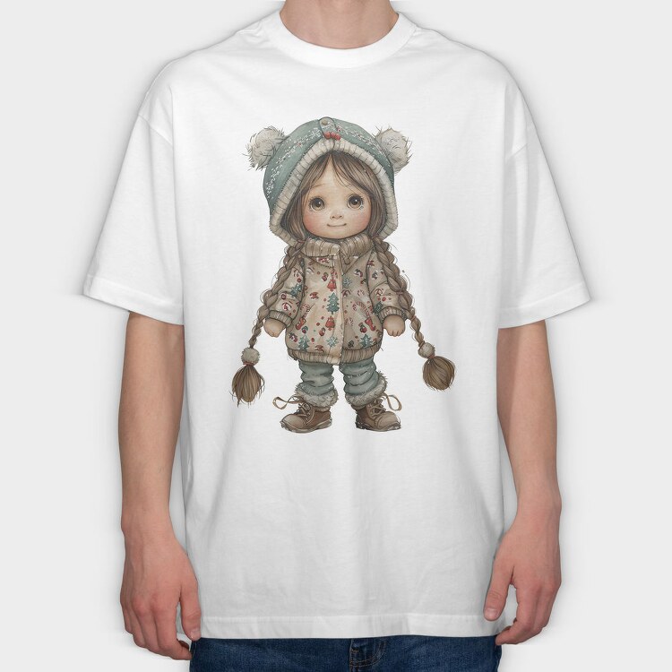 Christmas Snowflakes, Tricou Oversize Barbati (Unisex)